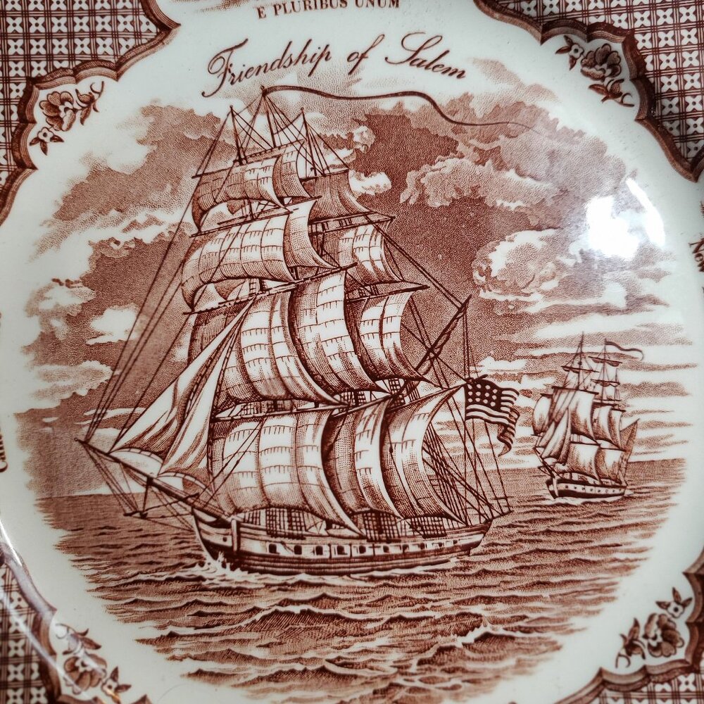 Friendship of Salem Vintage Plate by Fair Winds